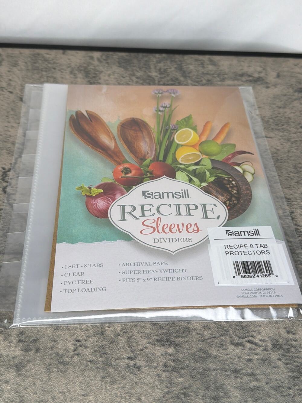 Mini 8-Tabbed Sheet Protectors, 5.5" x 8.5"